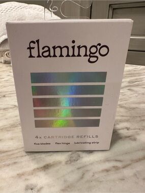 Flamingo White Razor Cartridge Refills – 4 Pack
